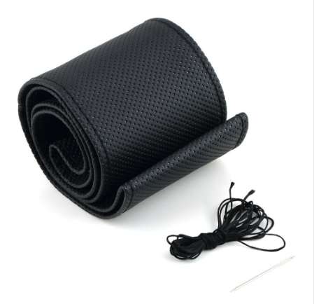 

4 Color DIY Texture Soft Auto Car Steering Wheel Cover with Needles and Thread Artificial Leather Car Covers Hot Car-styling