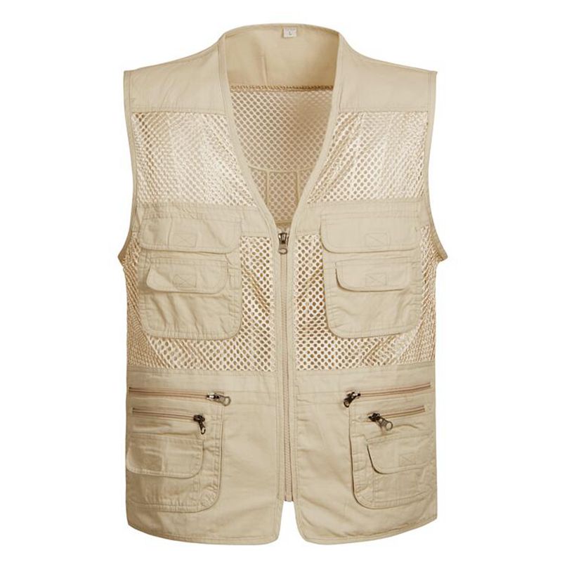 

Men' Photographer Vest Multi-Pockets Cheap Vests Out-door Shooting Hunt Waistcoat Vest Walking Travel plus size -4XL