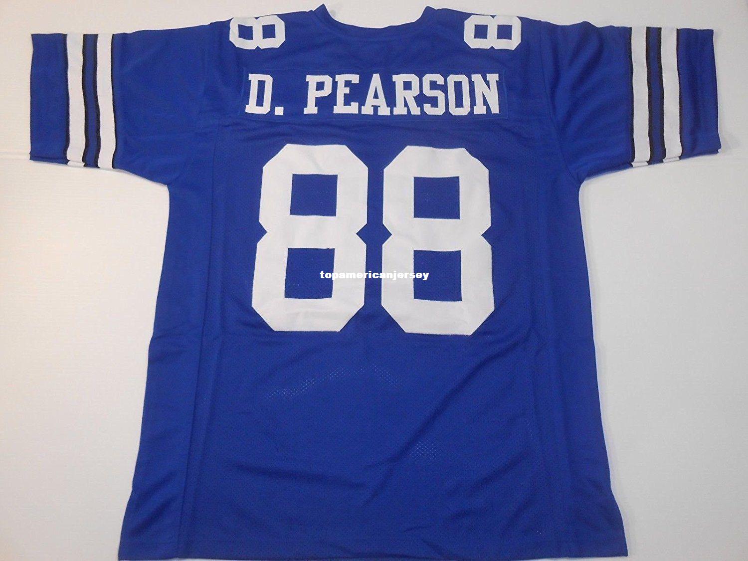 

Cheap Retro custom Sewn Stitched #88 Drew Pearson Old Style Blue MITCHELL & NESS Jersey Top S-5XL,6XL Men's Football Jerseys Rugby