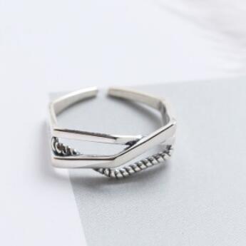 

s925 sterling silver jewelry rings for women open rhombus rings classic hot fashion free of shipping