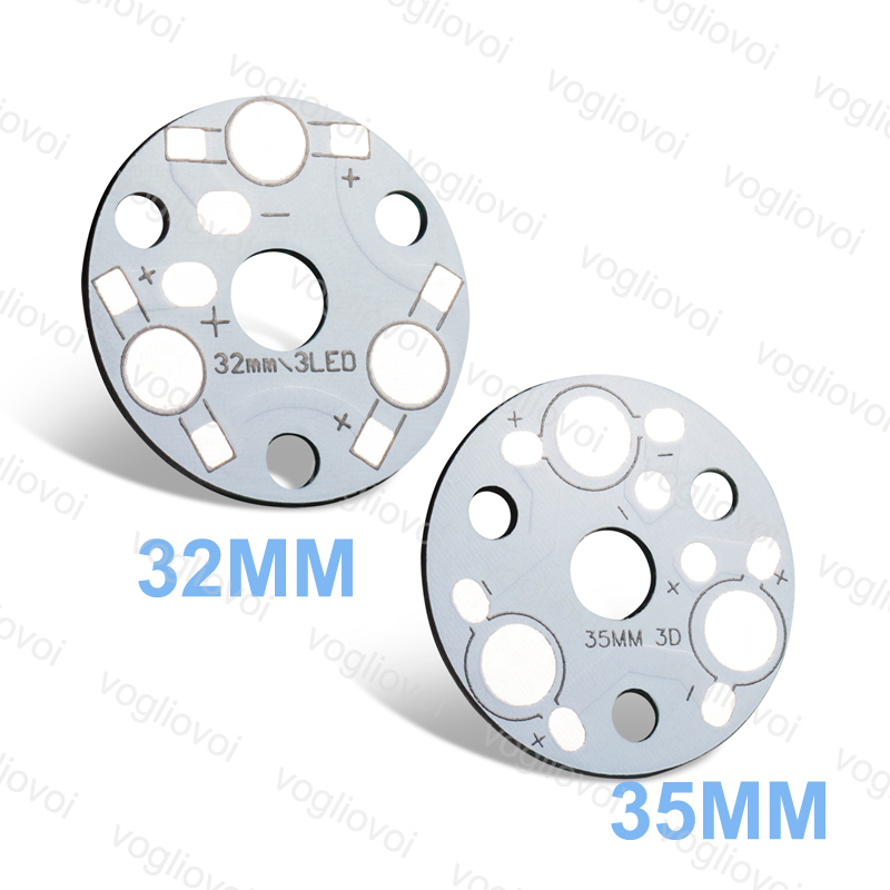 

Aluminum Plate Silvery 1.5MM Thickness 32MM 35MM 3W Lighting Accessories For 1W 3W 5W High Power Beans RGB EUB