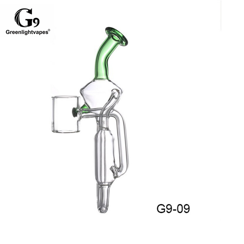 

G9 Greenlightvapes Detachable Glass Attachment bag Bubbler Fit For 510Nail Mini Henail Plus Clean Pen Gdip Epro