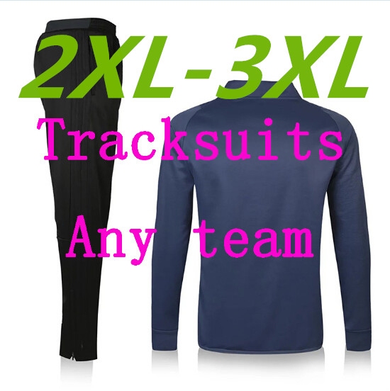 

Best version customize 2XL-3XL soccer jacket tracksuit letter print suit sweatshirt coat chandal training suits, Multi