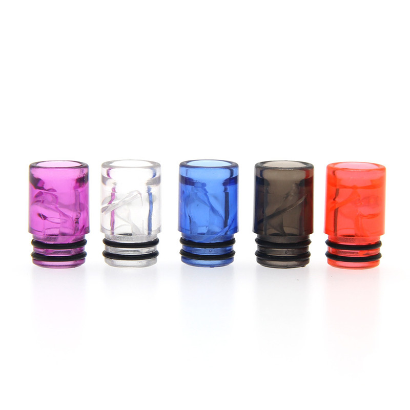 

510 EGO Plastic Drip Tips with Cute Candy disposable Acrylic Material Spiral Drip Tip for CE3 CE4 EGO 510 Thread Vaporizer Thank Atomizer