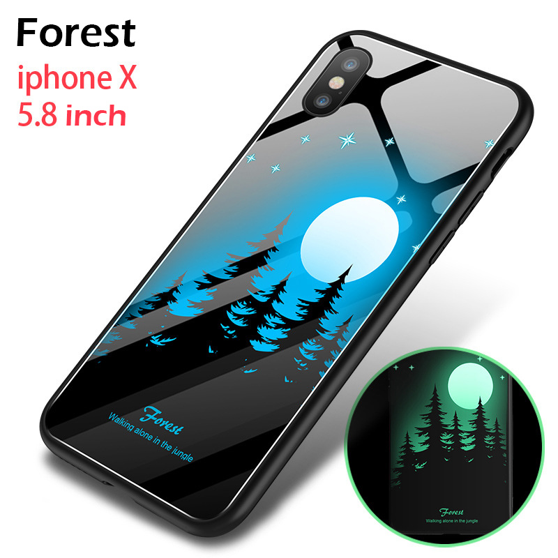 new design led glass phone case cover for iPhone XS MAX XR-image-430439493