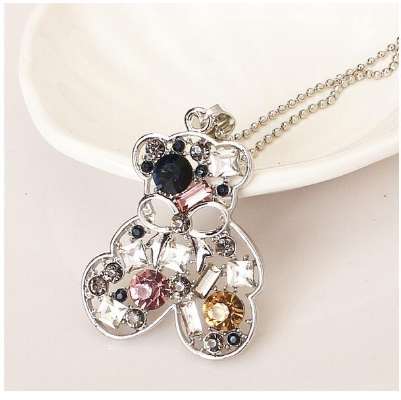 

GHRQX Hot Sell Crystal water bottle Pendant necklace jewelry for women wholesale