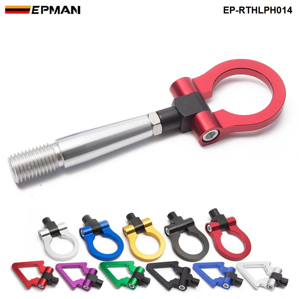 

EPMAN Sport Auto Trailer Tow Hook Screw-On Front Rear Aluminum For Nissan 350Z 370Z GTR EP-RTHLPH014