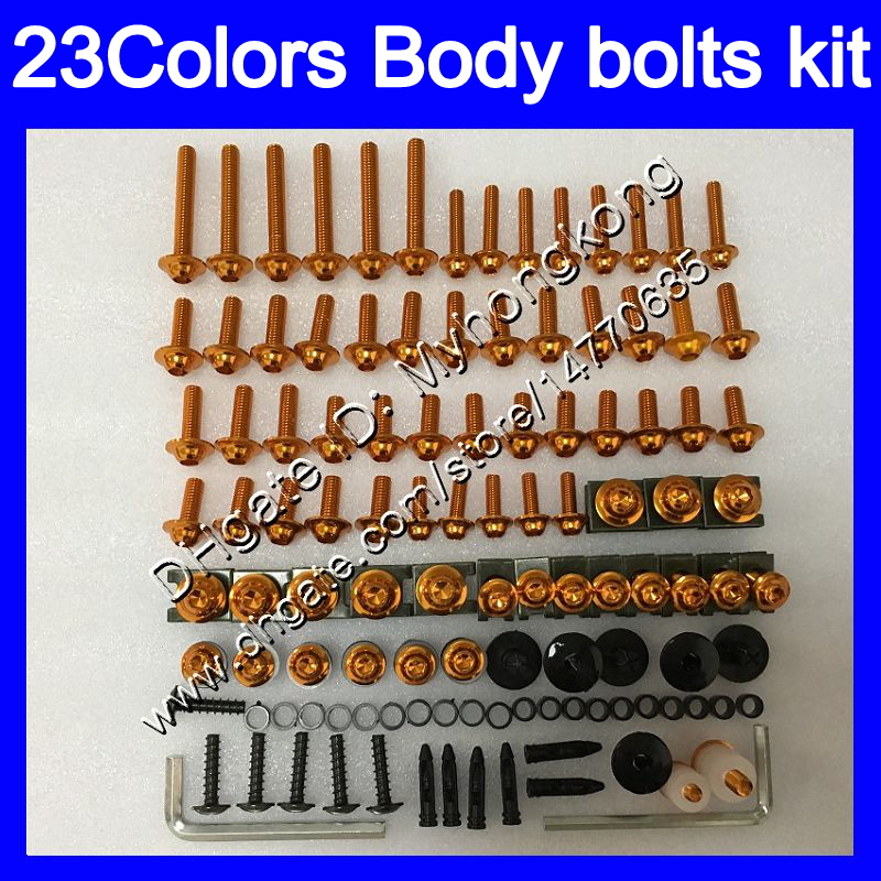 

Fairing bolts full screw kit For KAWASAKI ZX9R 00 01 02 03 ZX-9R 9 R ZX 9R 2000 2001 2002 2003 Body Nuts screws nut bolt kit 25Colors, No.1