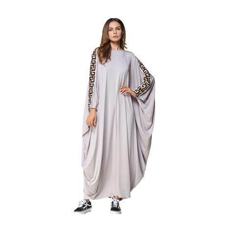 

spring long big sizes dress Vintage maxi dress loose women long dress floor length retro vestidos de fiesta, Apricot