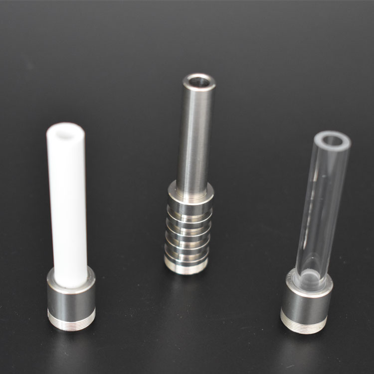 

Honeybird and Micro vaped Titanium quartz ceramic nail for glass water pipe honeybird delux tip free shipping
