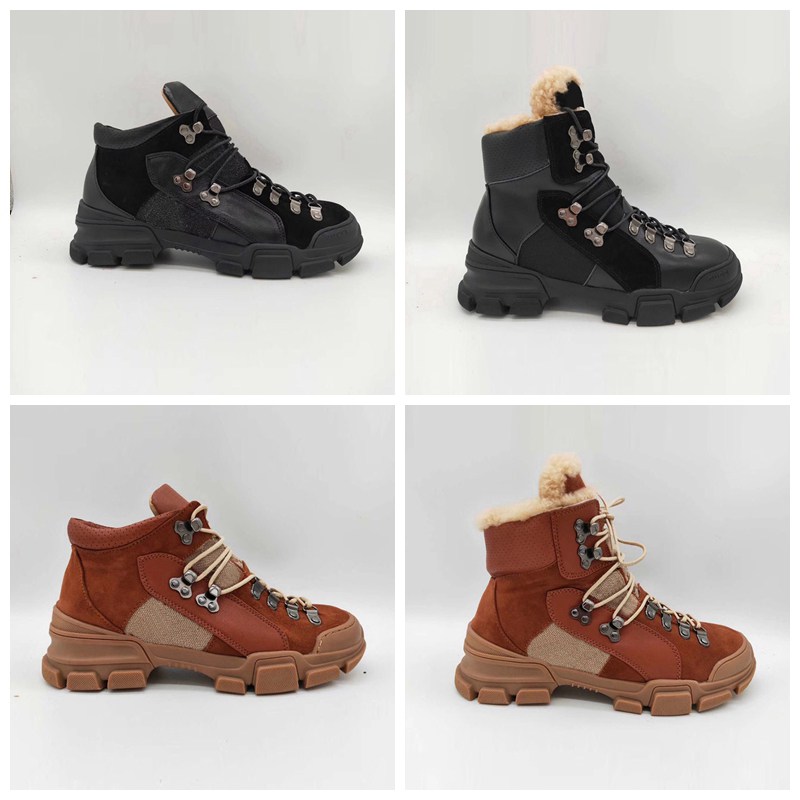 

Flashtrek Sneakers Mens Casual Ankle Boots Hiking Military Boots Fashion Outdoor Chunky Shoe Martin Boots Anti Skid Outdoor Sneaker With Box, Black