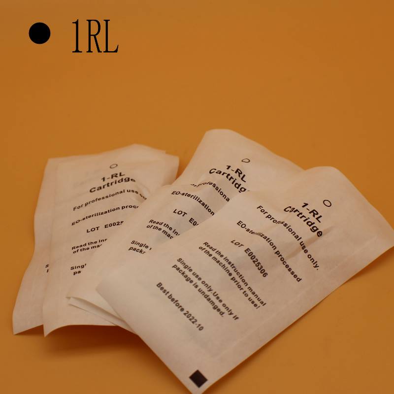 

50pcs/lot 0.2mm 1RL Eyebrow Tattoo Needle Disposable Steriliized Cartridge needles for Nouveau contour digital permanent makeup machine