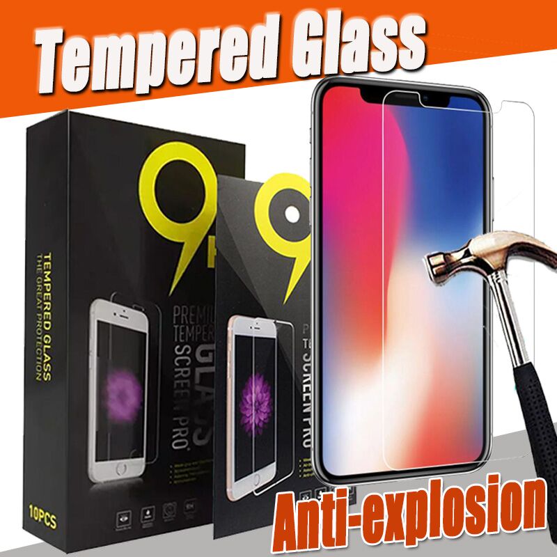 

9H Explosion Proof Premium Shield Clear Transparent 2.5D Tempered Glass Screen Protector Guard For iPhone 12 Mini 11 Pro Max XS XR X 8 7 6 6S Plus SE 2020 Have Package
