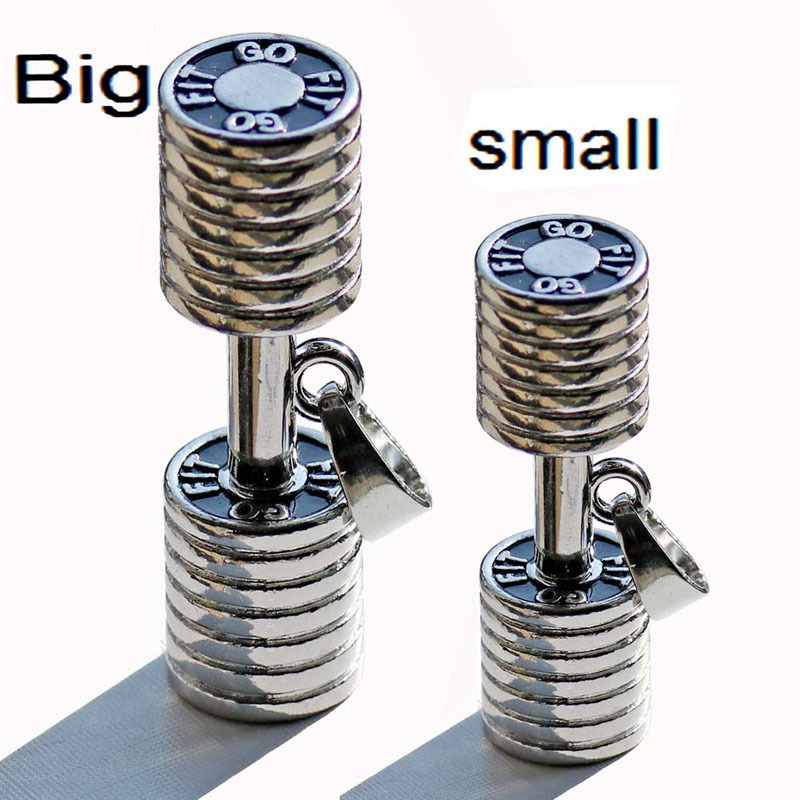 

Dumbbell Necklace Men and women Barbell Pendant Foreign trade Jewelry Fashion Fitness New Pendants Europe and America Wholesale