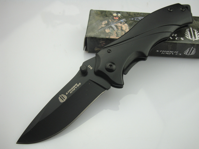 

New Strider B42 B43 Small Pocket Folding Knife 440C 56HRC Black Blade Outdoor Tactical Camping Hunting Survival Utility EDC Tools Collection