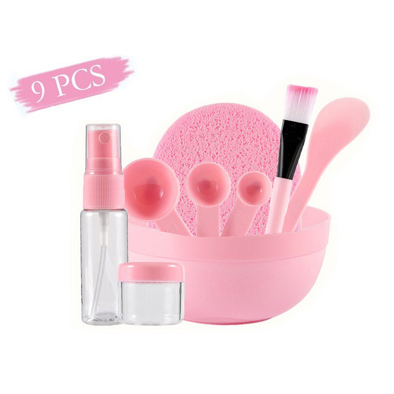 

Cosmetics DIY Face Mask Bowl Brush Spoon Stick Makeup Kit Spray Bottle Wash Face for Women Facial Mask Tool