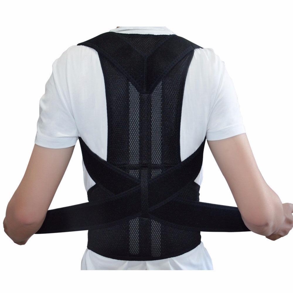 

Adjustable Back Brace Posture Corrector Back Support Shoulder Belt Men/ Women AFT-B003 Aofeite