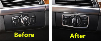 Console avant Head Light Switch Couverture de finition pour BMW X5 E70 2007-2013 / X6 E71 08-14