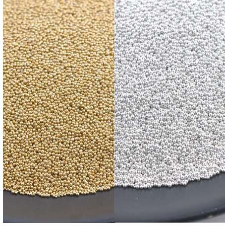 

0.1-0.5mm 3d Tiny Glass Caviar Art Ball Beads Gold and Silver Nail Tips Sticker Decoration 23g BL010