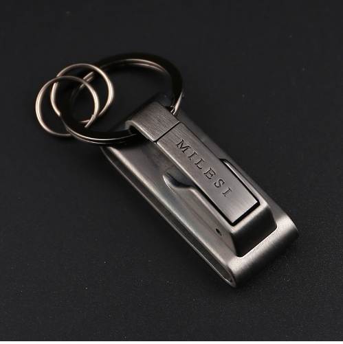 

MILESI Metal Keychain Waist Hang Men Key Chain Charm Key Holder Ring Chaveiro Porte Holiday Gift Present k0125