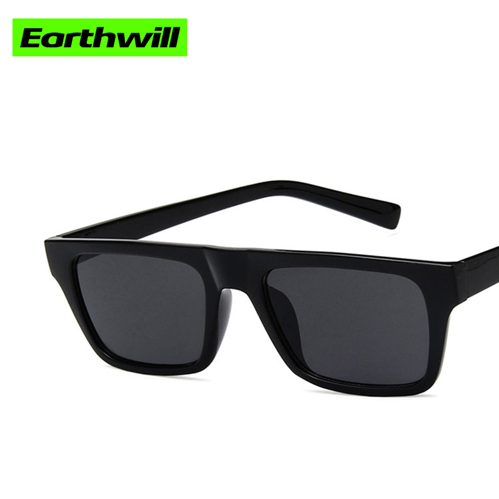 

Retro fashion rectangular frame resin lens 2 styles optional sunglasses uv400