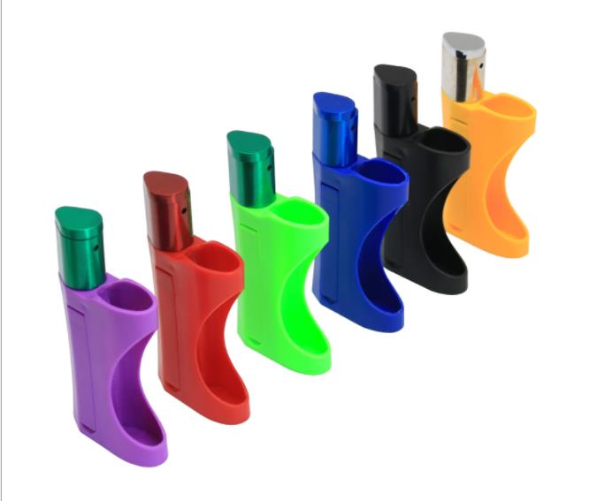 

New plastic portable cigarette holder lighter detachable multi function metal pipe