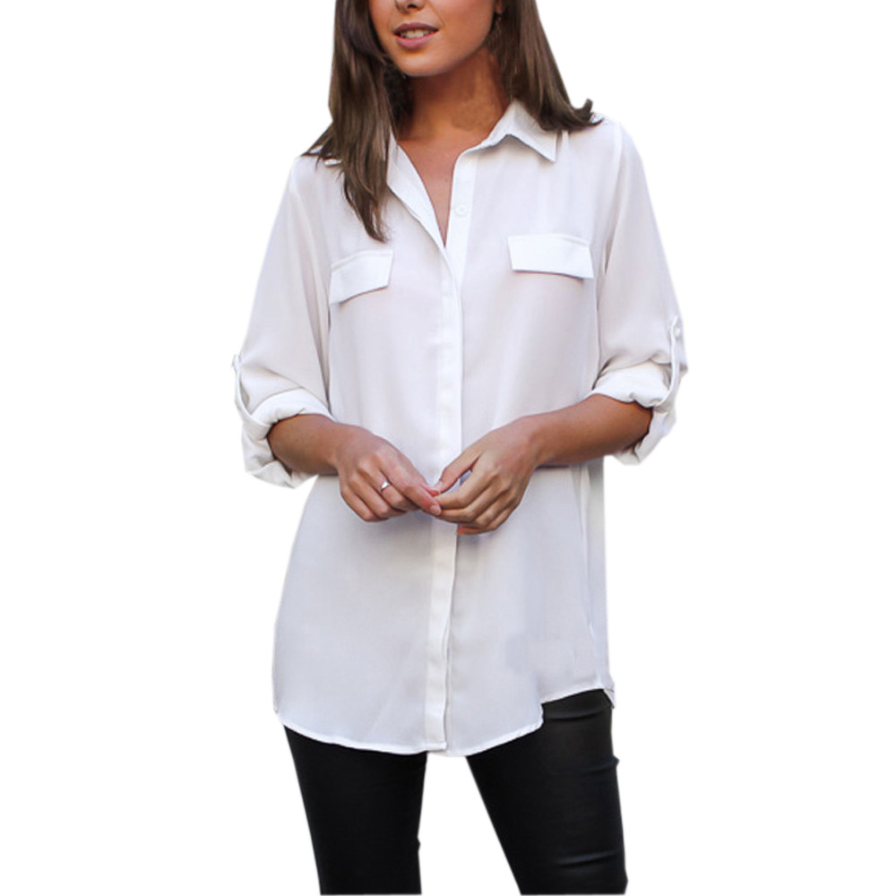 ladies black work shirt