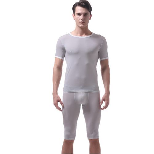 

KWAN.Z pajamas for men pijama hombre slim ice silk set mens pyjama home clothes men's pajamas underwear mens sexy sleepwear