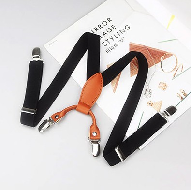 

Fashion Children Suspenders High Quality Baby Boys 4 Clip Dots Printed Shoulder Belt Elastic Kids Wedding Suspender Braces Belt Suspender C2, Mix colors