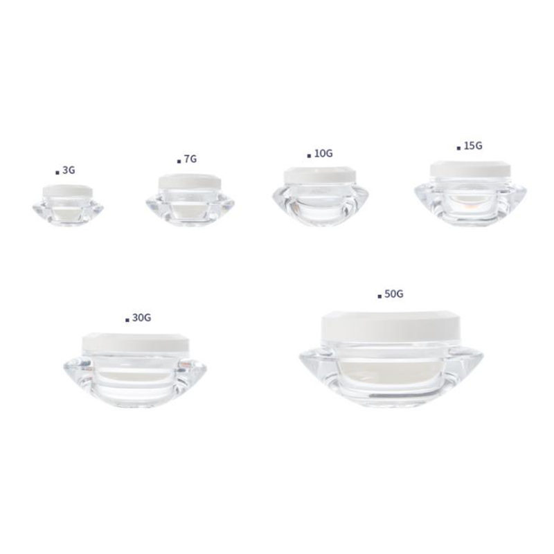 

3/7/10/15/30/50g Plastic Cream Jar, Cosmetic Packaging Jar, Plastic Small Jar, Empty Cosmetic Box, Nail Beauty Jar F760