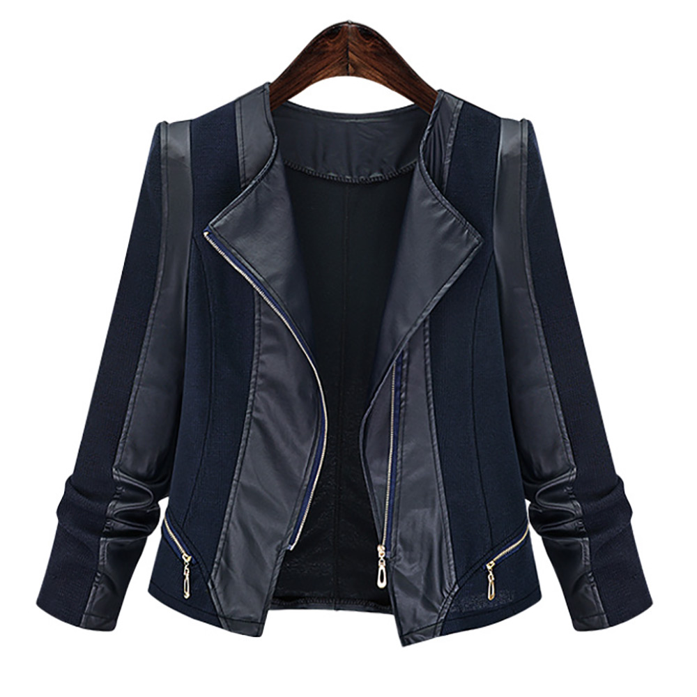 plus size patchwork jacket