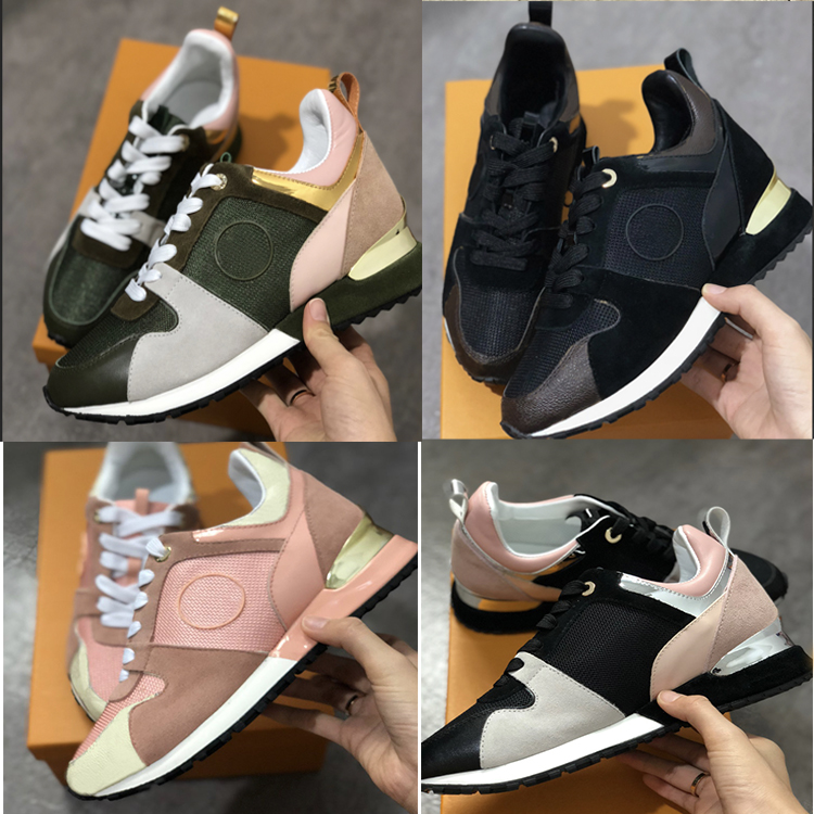 

RUN AWAY sneakers Woman Man Runner shoes Real leather Mesh sports shoes tennis shoes size US5-12, Army green