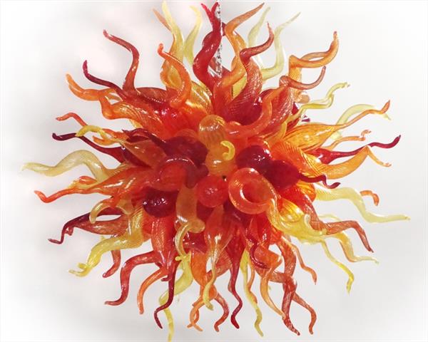 Unique Design Curly and Ball Chandeliers Light Modren Pendant Lamps Style Murano Glass Chandelier Suspension Lamp-image-407940751
