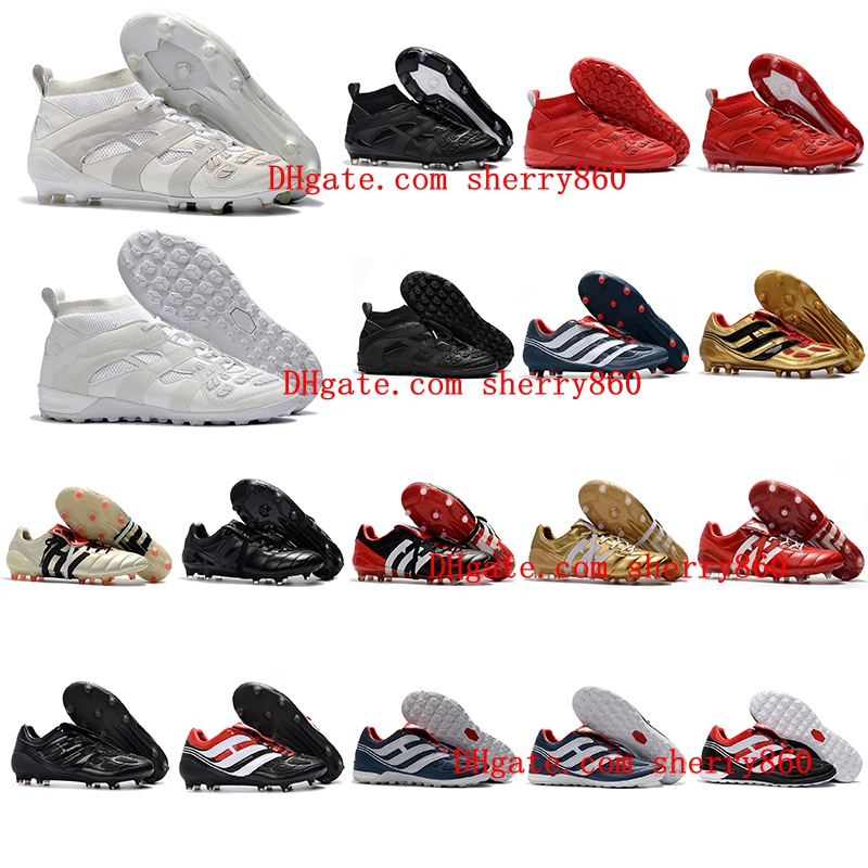 

2019 mens soccer shoes TF IC indoor soccer cleats predator mania Precision Accelerator DB David Beckham FG outdoor football boots