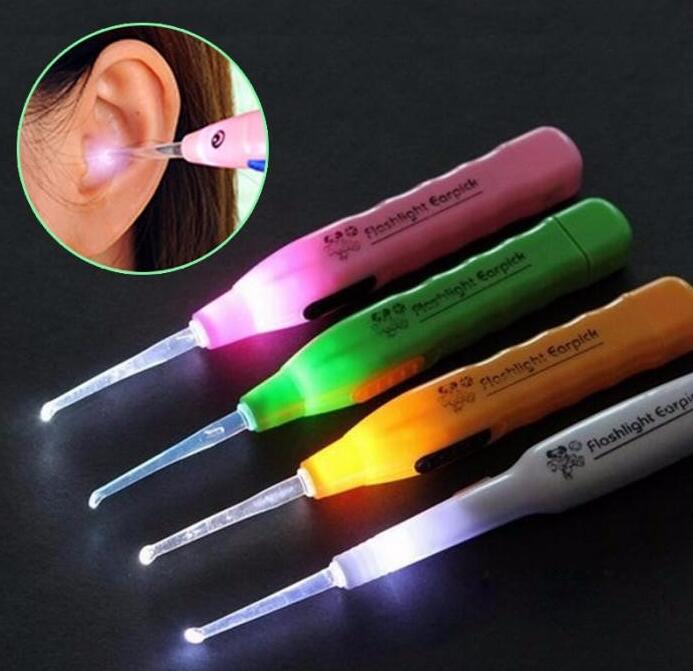 

Ear Wax Remove LED Flashlight EarPick Cleaner Curette Electric ear cleaning device dig ear massage Tool