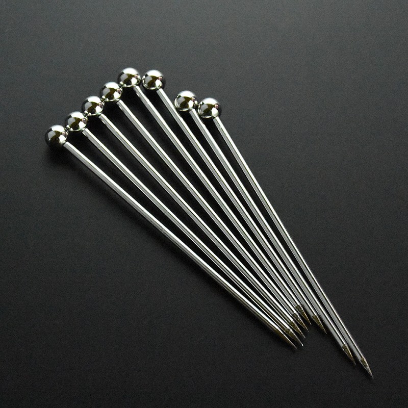 2020 Eco Friendly Stainless Steel Martini Picks Bbq Skewers 11cm Metal