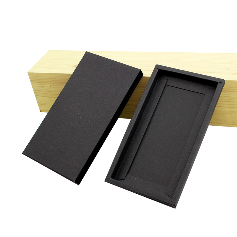 

100 pcs Popular Top Quality Hard Paper Box For Phone Case Kraft Paper Packaging For Universal Mobile Phone Cover With Free Shipping