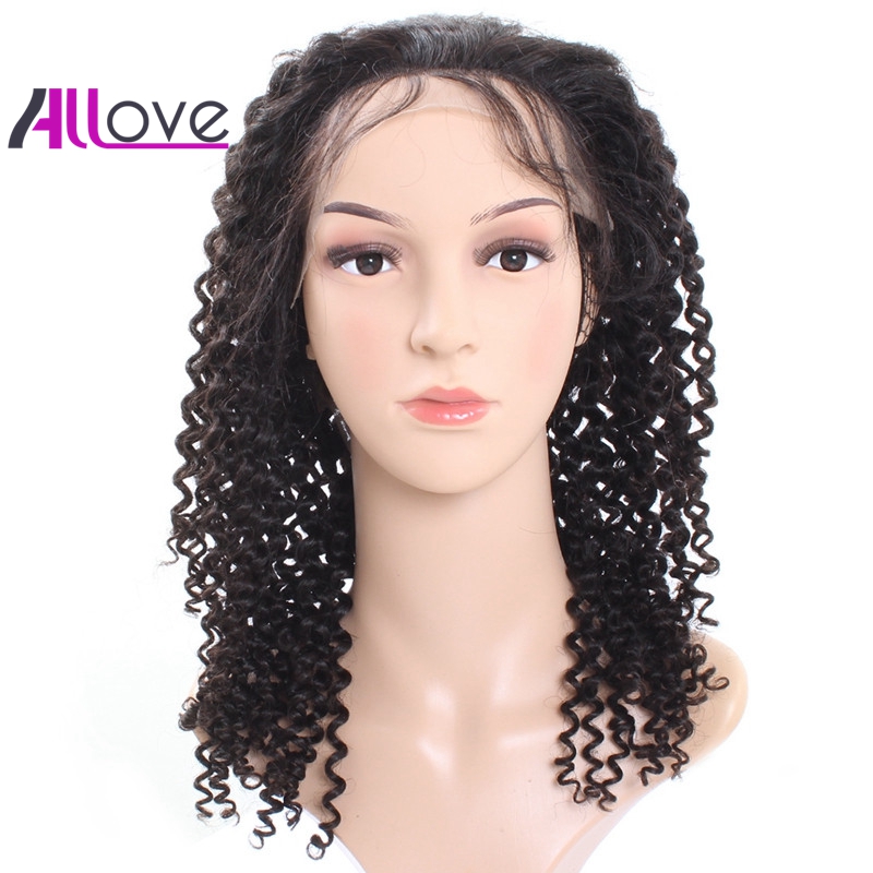 

Cheap 8A Brazilian Hair Indian Peruvian Lace Front Wigs Kinky Curly Human Hair Lace Front Wigs 180 Density Good Quality Free Shipping, Natural color