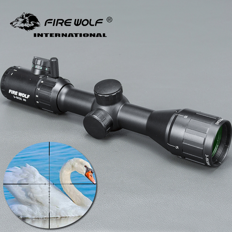 

Tactical Hunting Scope 3-9x32 AO Djustable Green Red Illuminated Range Finder Reticle Optics Sight Hunting Air Rifle Scope Caza