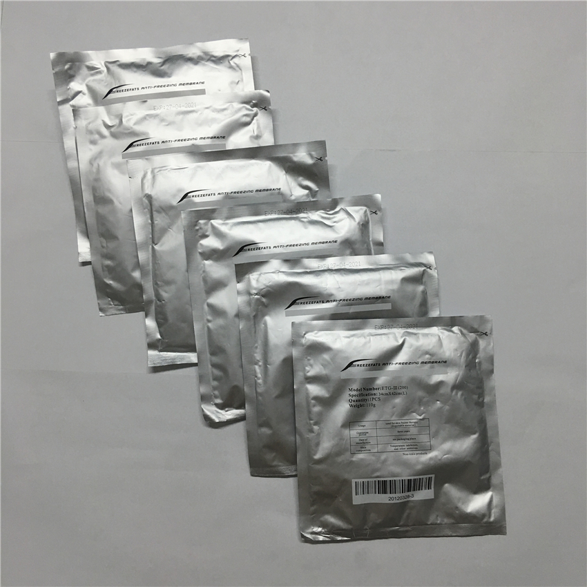 

60G 70G 110G sizes Cryo pad anti freeze cryotherapy antifreeze membrane for cool cryo med machine use for skin protection