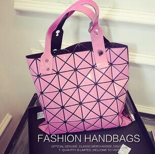 

New shoulder bag handbag handbag new geometry Ling grid laser package 20