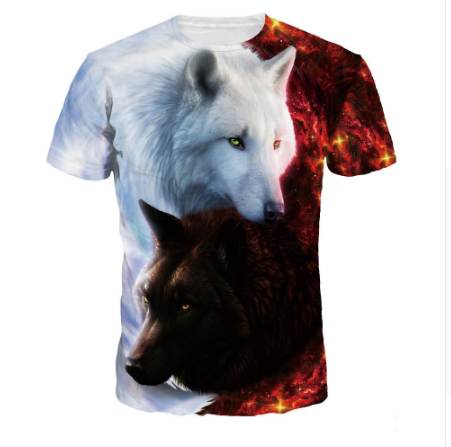 

Newest Wolf 3D Print Animal Cool Funny T-Shirt Men Short Sleeve Summer Tops Tee Shirt T Shirt Male Fashion tshirt Male 3XL