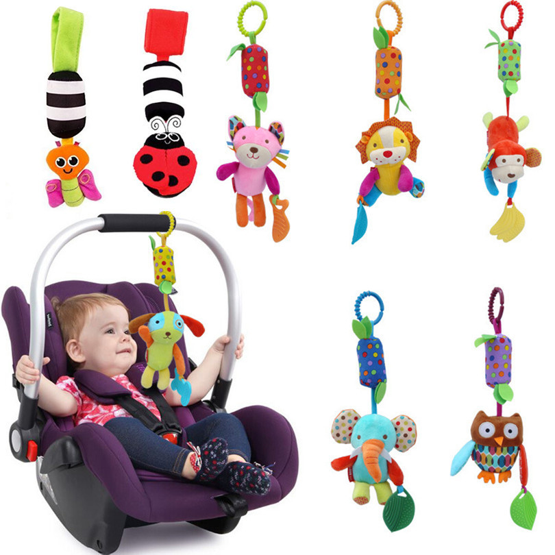 

20 Style Baby Gift Infant Mobile Plush Bed Wind Chimes Rattles toys Stroller Newborn Factory Price Wholesale 3Pcs Or More Free Ship