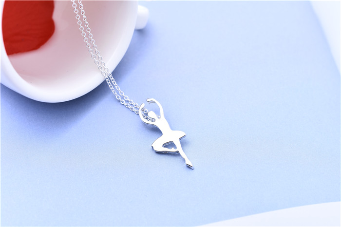 

30pcs Elegant Dancing Ballet Girl Pendant Necklace Classic Beauty Lady Figure Necklace Jewelry Gift for Women