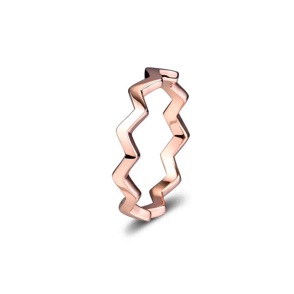 

Compatible with Pandora jewelry ring silver Timeless Zigzag Rose Gold rings 100% 925 sterling silver jewelry wholesale DIY For Women