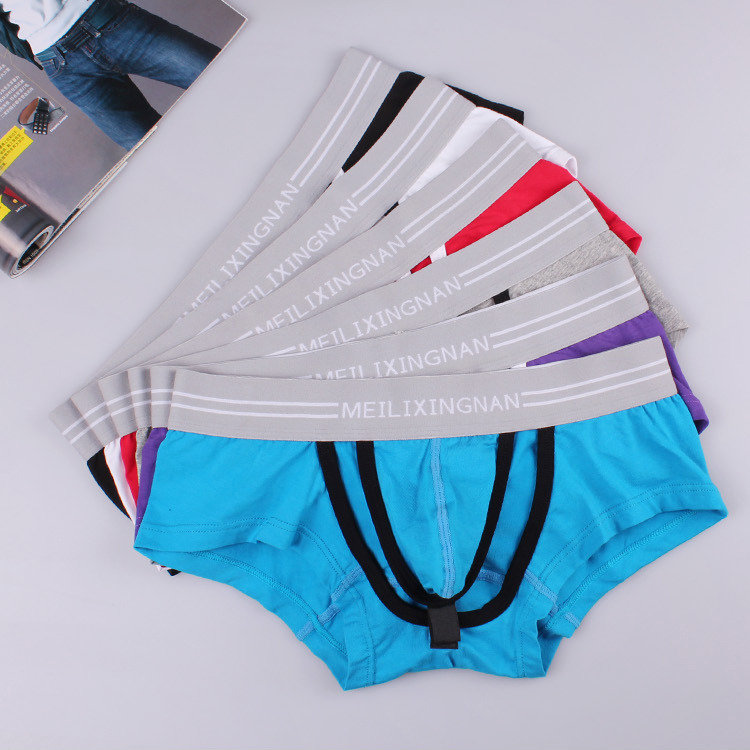 

#MX1011 Wholesale 3pcs/lot Sexy men's underwear cotton pouch seperator briefs underpants male panties cuecas, Red