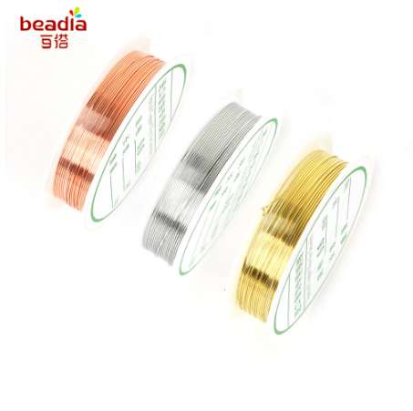 

2M-20M Wire 0.2-0.8mm 8 size Pick Jewelry Cord Silver Gold Color Craft Beads Rope Copper Wires Beading Wire DIY Jewelry Findings