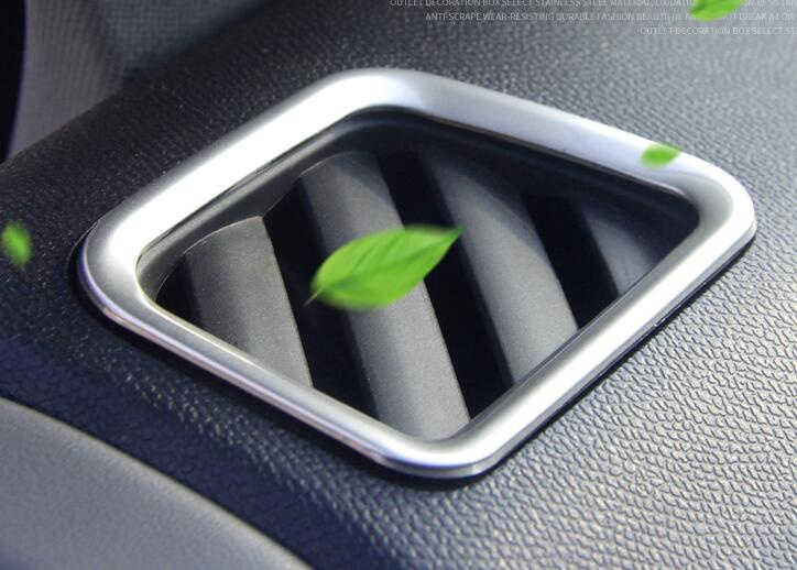

High quality ABS chrome 2pcs car air condition vent decoration cover frame for Citroen C5 aircross 2018