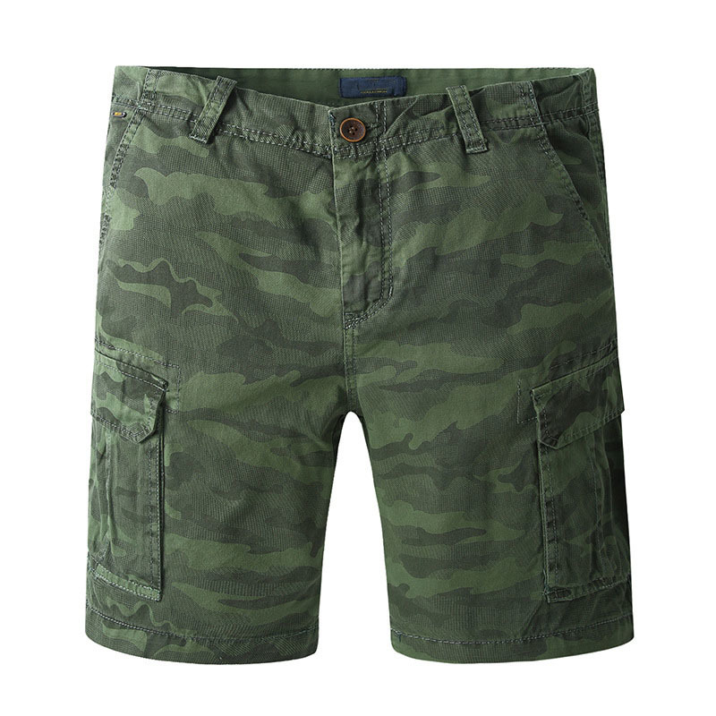 

Print Summer Style Casual Mens Camouflage Cargo Pockets Shorts Men Cotton Work Army Green Brand Clothing Shorts, Yellow
