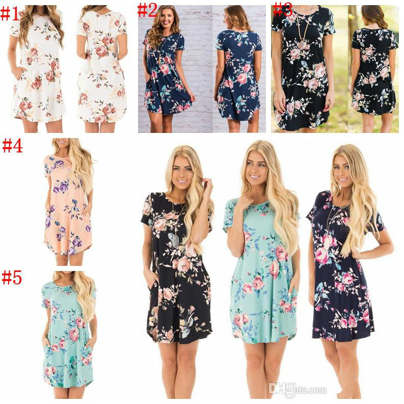Femmes été courte Mini robe dames sans manches plage soirée robe d'été 10 pièces 5 couleurs YYA1063